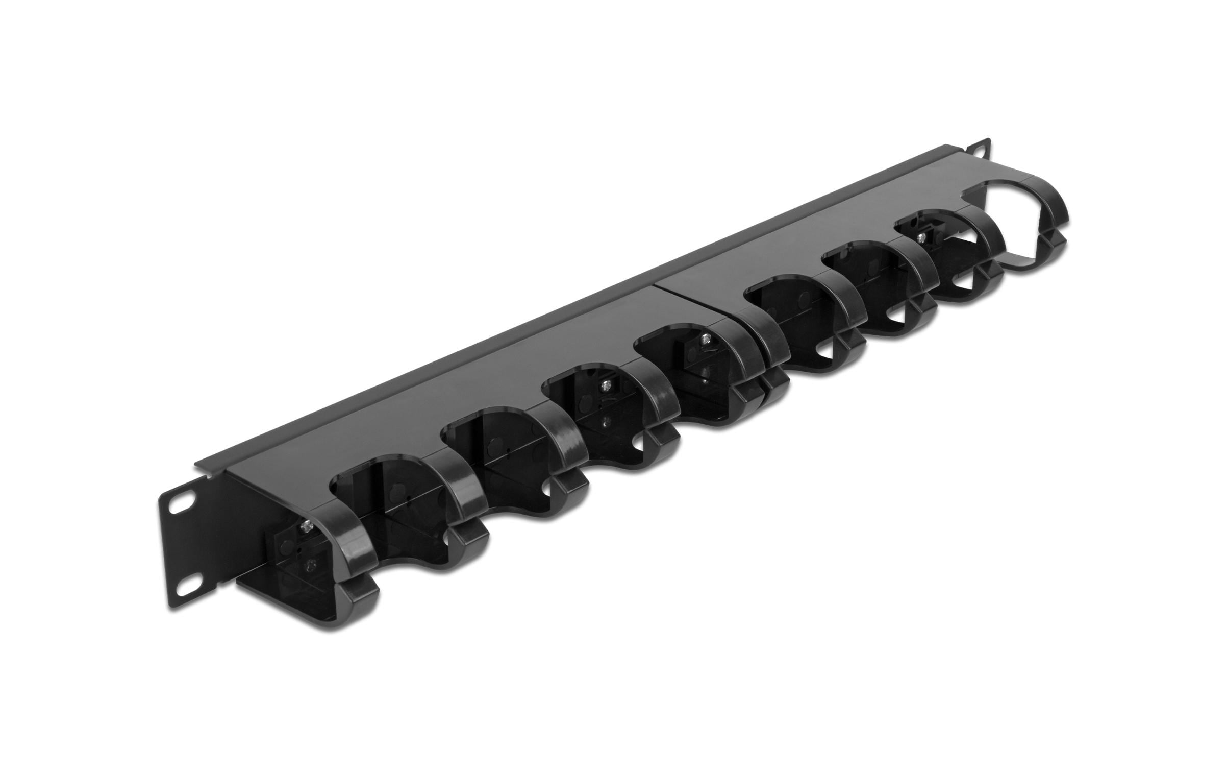 Delock Kabelführungspanel 1HE , Schwarz Delock Kabelführungspanel 1HE , Schwarz