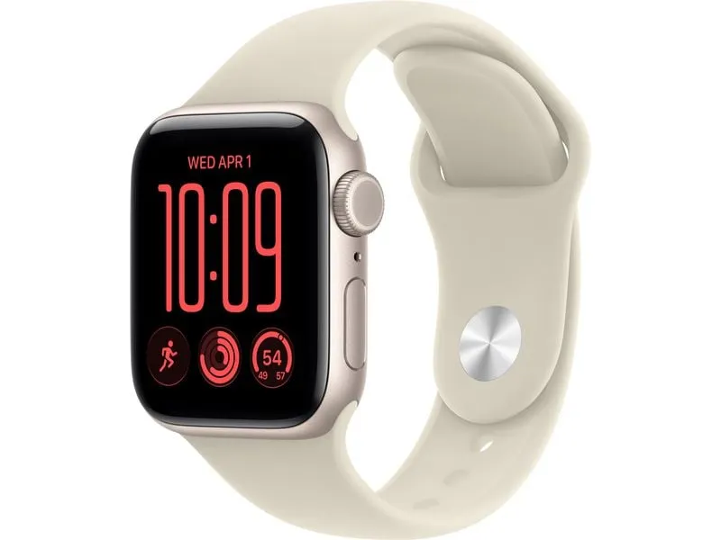 Apple Watch SE 3 40 mm CEL 2026 Starlight Alu, Sand SP Band M/L