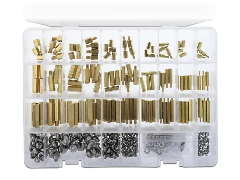Delock Abstandshalter M2.5, M3, M4, M5, M6 Sechskant, 362 Stück Delock Abstandshalter M2.5, M3, M4, M5, M6 Sechskant, 362 Stück