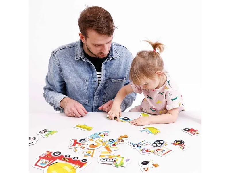 Banana Panda Puzzle Progressive Baustellenfahrzeuge