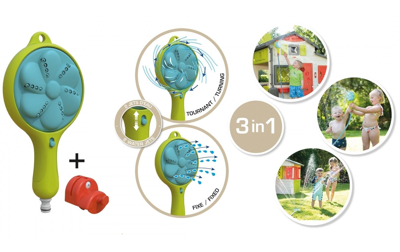 Smoby Zubehör Spielhaus 3-in-1 Gartendusche