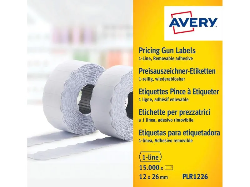 Avery Zweckform Preisauszeichnungsetikett Ablösbar 26 x 16 mm, 15000 Stück