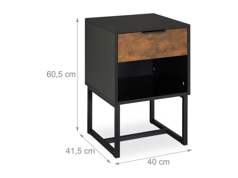 relaxdays Nachttisch 60.5 x 40 x 41.5 cm relaxdays Nachttisch 60.5 x 40 x 41.5 cm