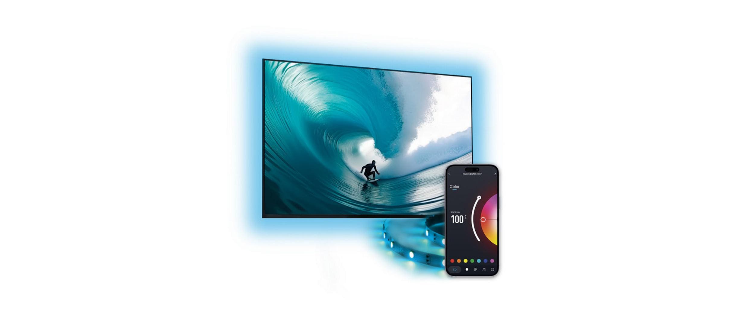 KSiX SmartLED TV-Streifen 2 m 480 lm RGB