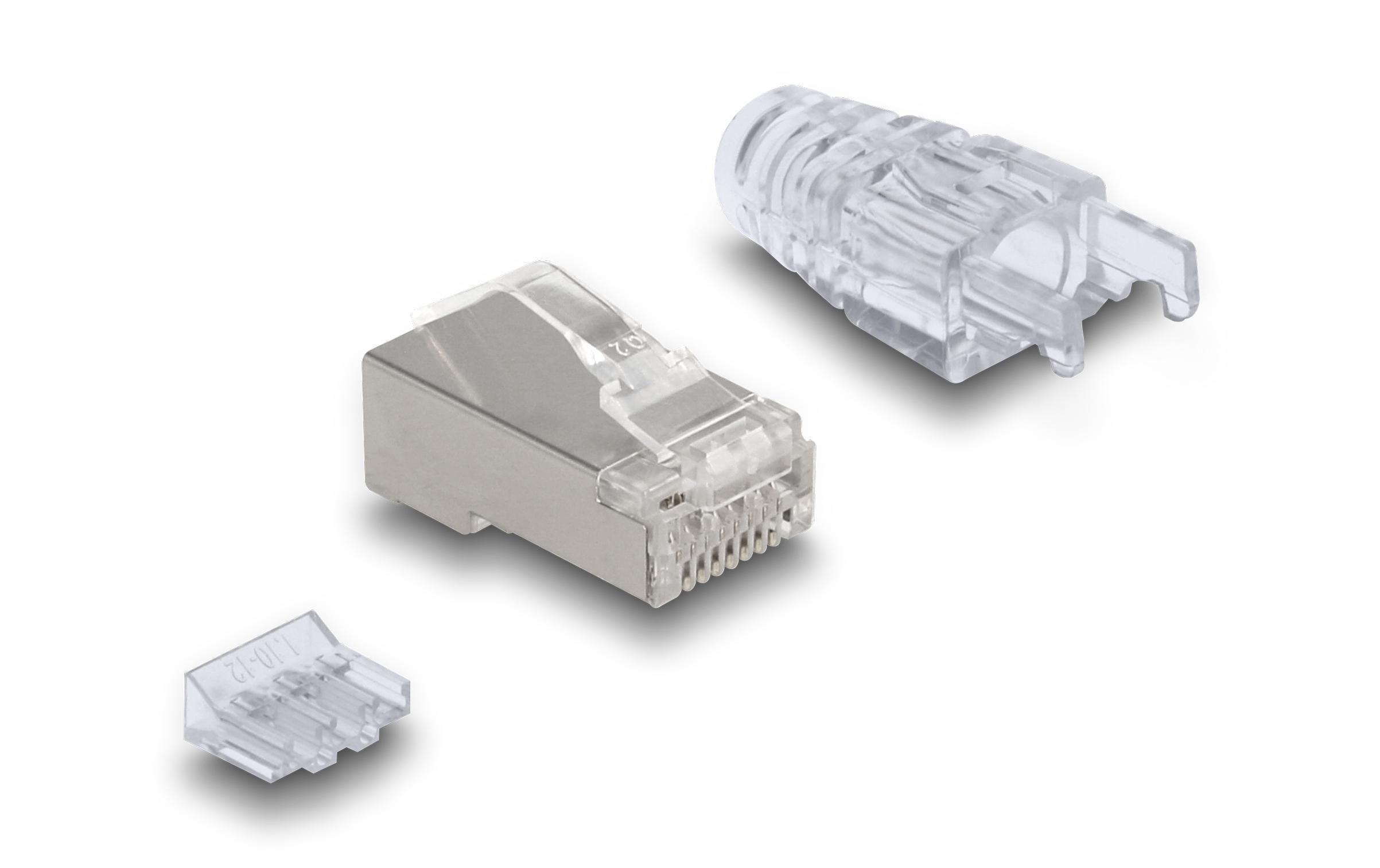 Delock Stecker RJ45, FTP, Cat.6 50 Stück, Transparent Delock Stecker RJ45, FTP, Cat.6 50 Stück, Transparent