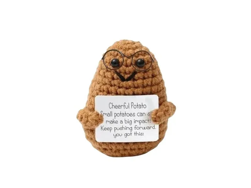 I AM CREATIVE Glücksbringer Positiv Potato mit Brille