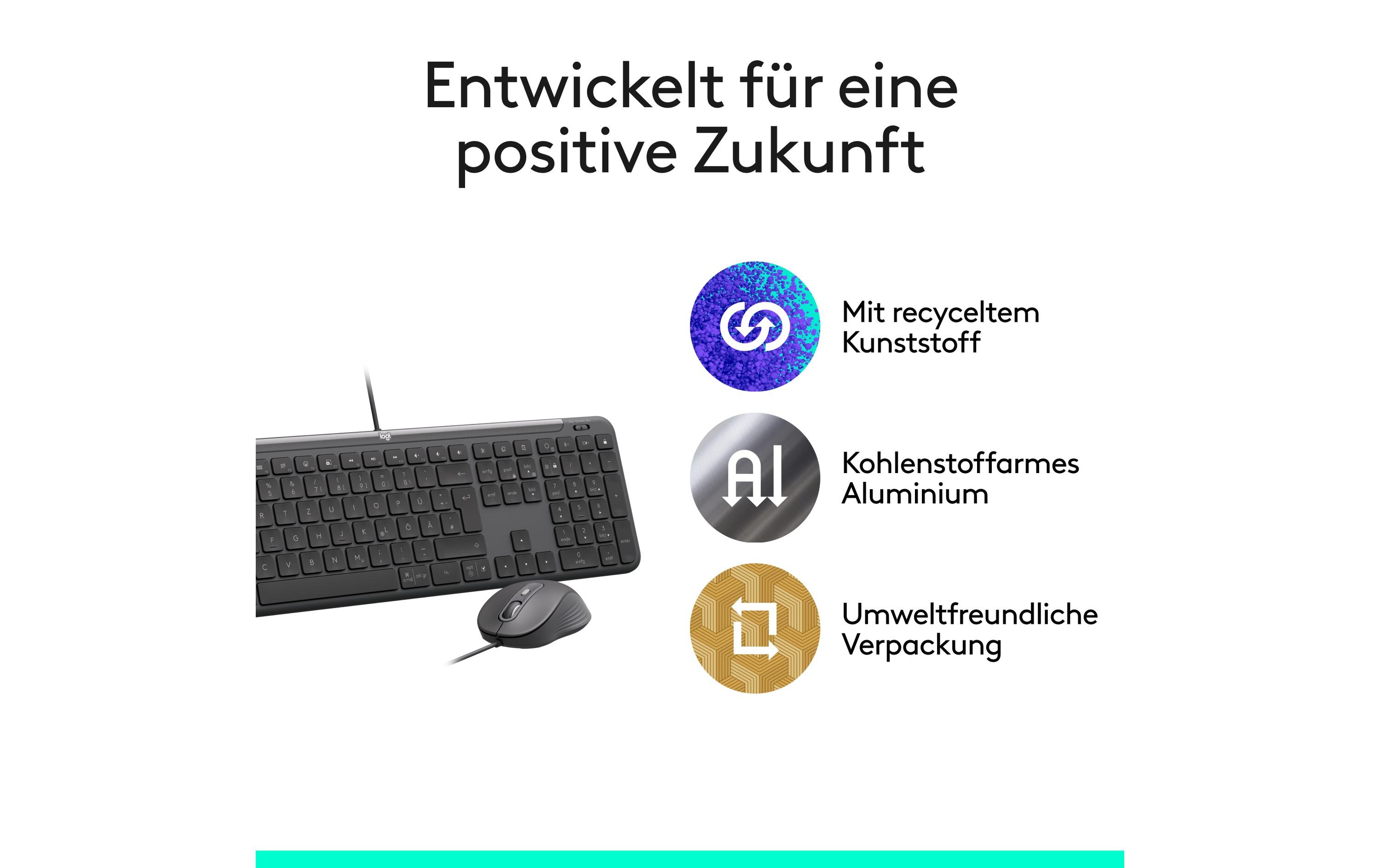Logitech Tastatur-Maus-Set MK620 wired Combo for Business