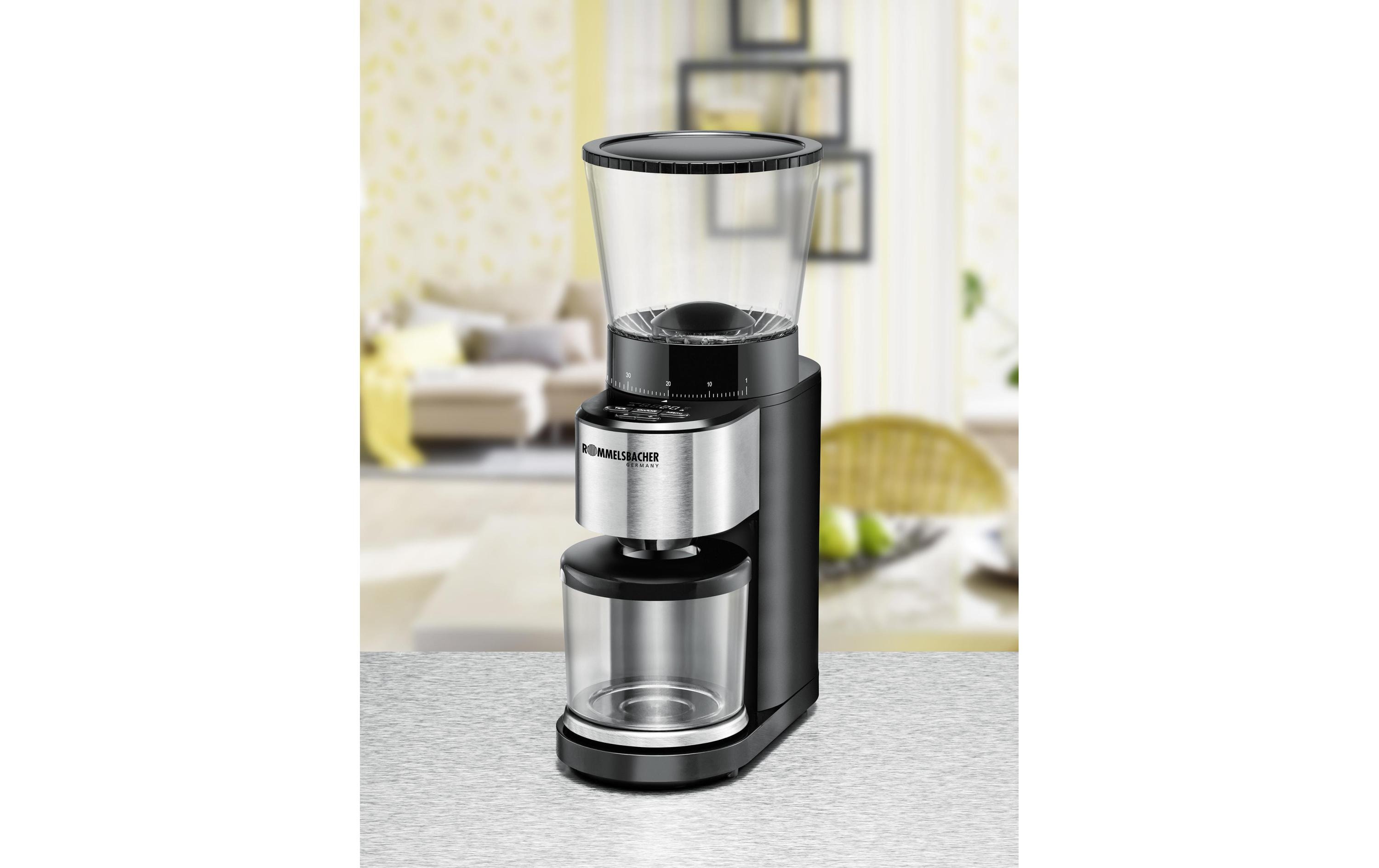 Rommelsbacher Kaffeemühle EMK 500 Schwarz/Silber