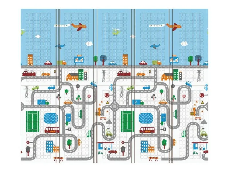 KOOR Spielmatte Traffico, 180 x 200 x 1.5 cm