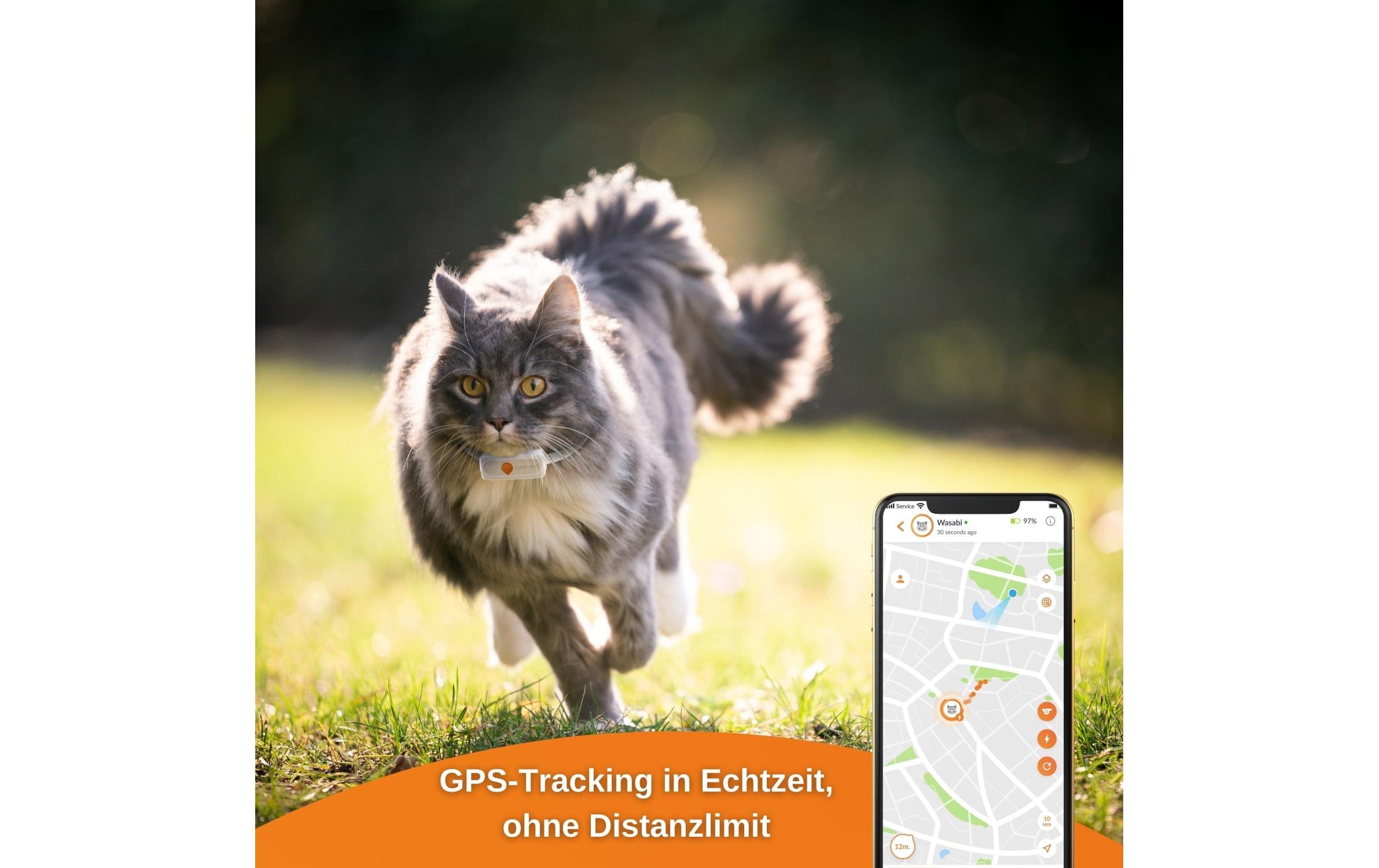 Weenect GPS-Tracker XS für Katzen, Weiss