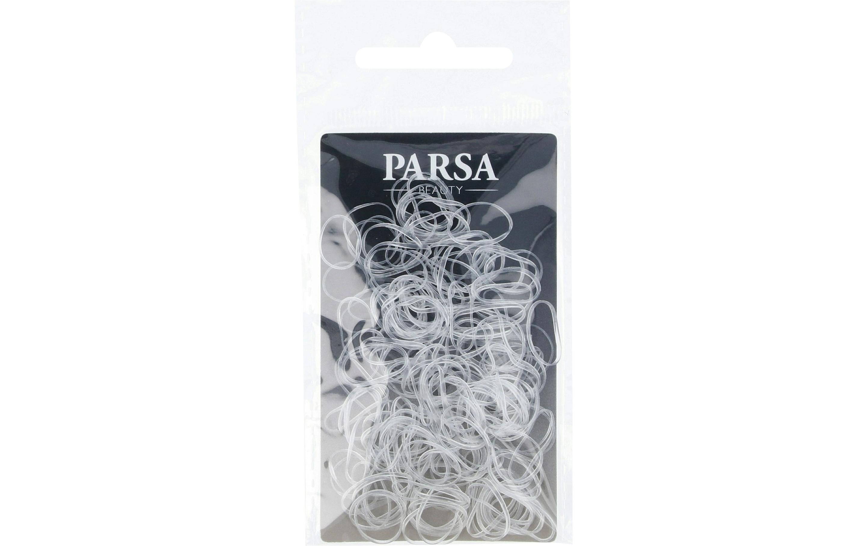 Parsa Beauty Minihaargummis, transparent 150 Stück