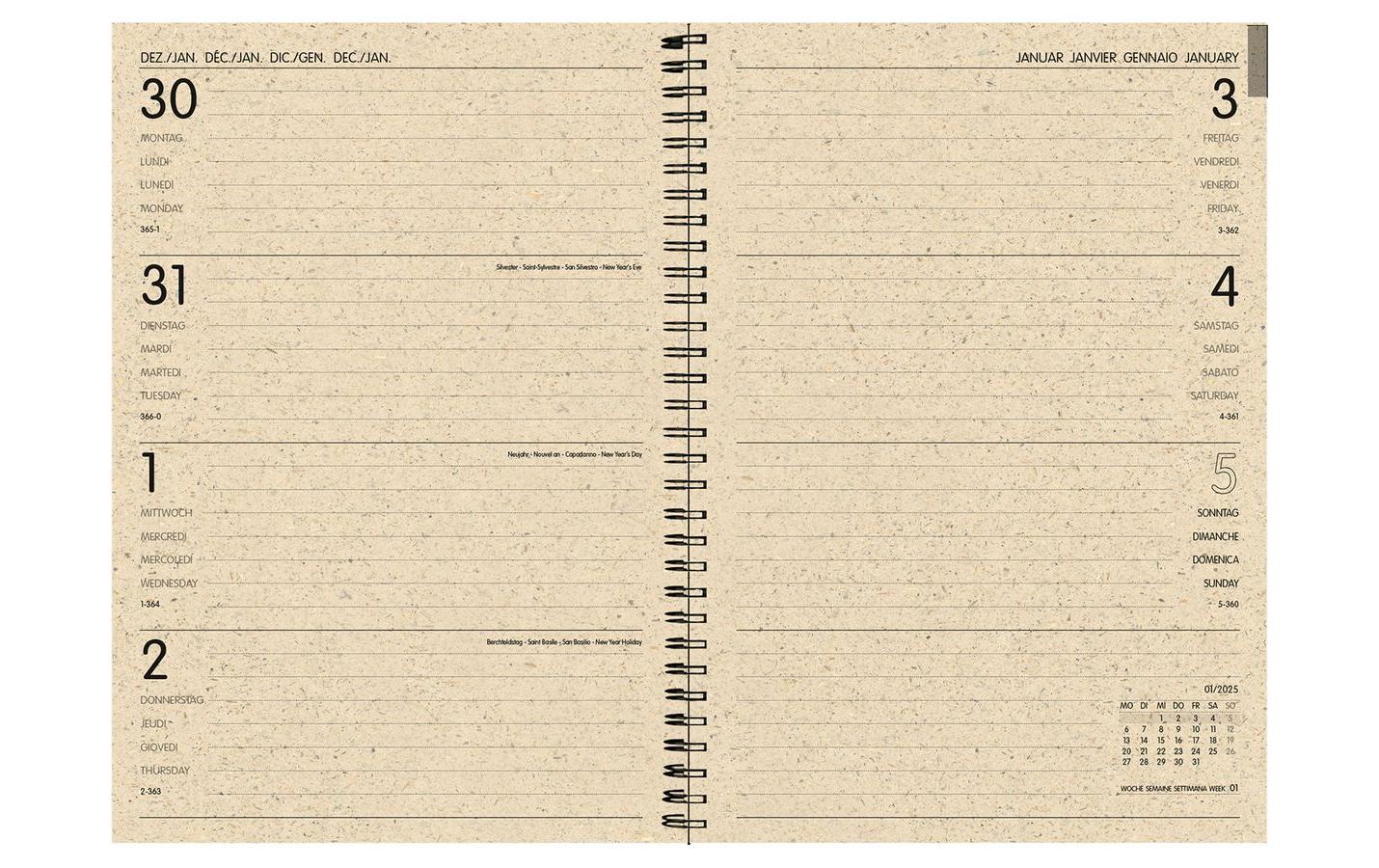 Natur Verlag Wochenagenda Tropical 2025 Natur Verlag Wochenagenda Tropical 2025