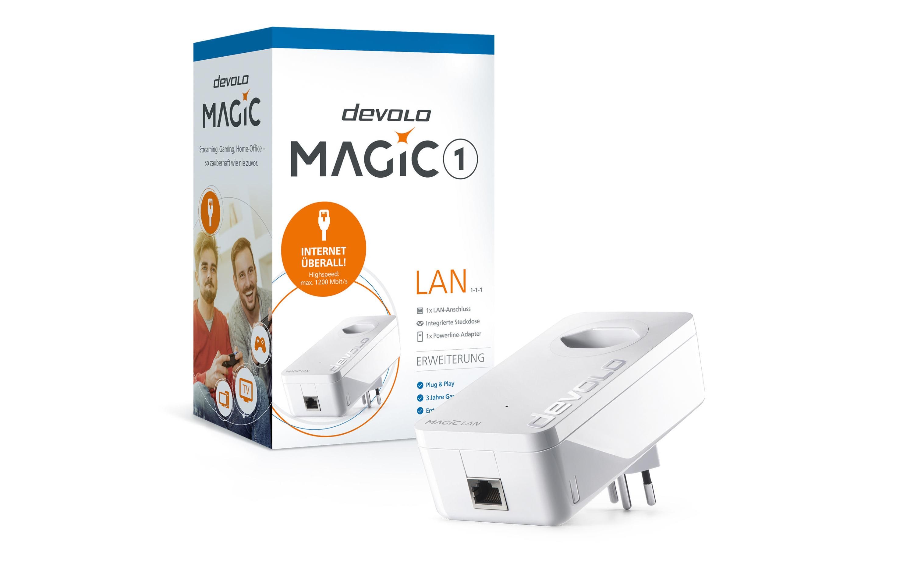 devolo Powerline Magic 1 LAN Erweiterungsadapter devolo Powerline Magic 1 LAN Erweiterungsadapter
