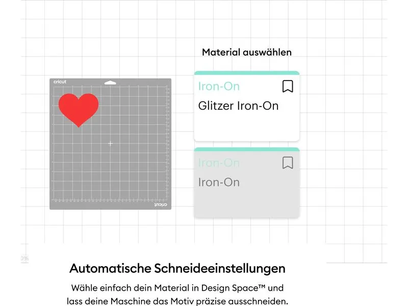 Cricut Aufbügelfolie Glitzer Iron-On 30.5 x 48.3 cm , Weiss Cricut Aufbügelfolie Glitzer Iron-On 30.5 x 48.3 cm , Weiss