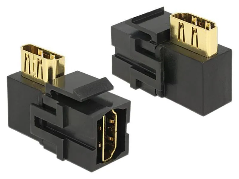Delock Keystone-Modul HDMI Typ-A, 90°, SW 90° gewinkelt Delock Keystone-Modul HDMI Typ-A, 90°, SW 90° gewinkelt