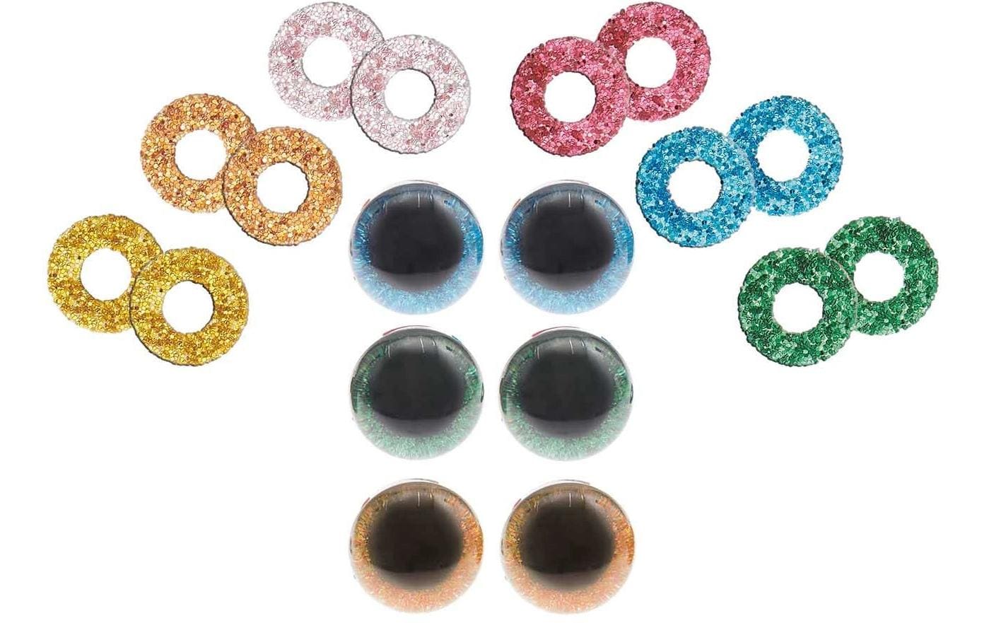 Rico Design Sicherheitsaugen mit 6 Farben zur Auswahl 9 mm 6 Stk. Rico Design Sicherheitsaugen mit 6 Farben zur Auswahl 9 mm 6 Stk.