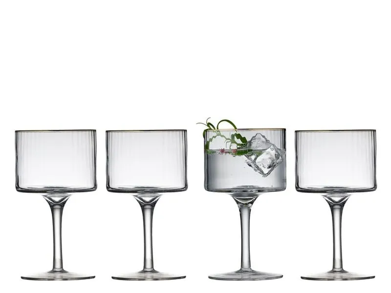 Lyngby Gin Glas Palermo Gold 4 Stück, 45 cl Lyngby Gin Glas Palermo Gold 4 Stück, 45 cl