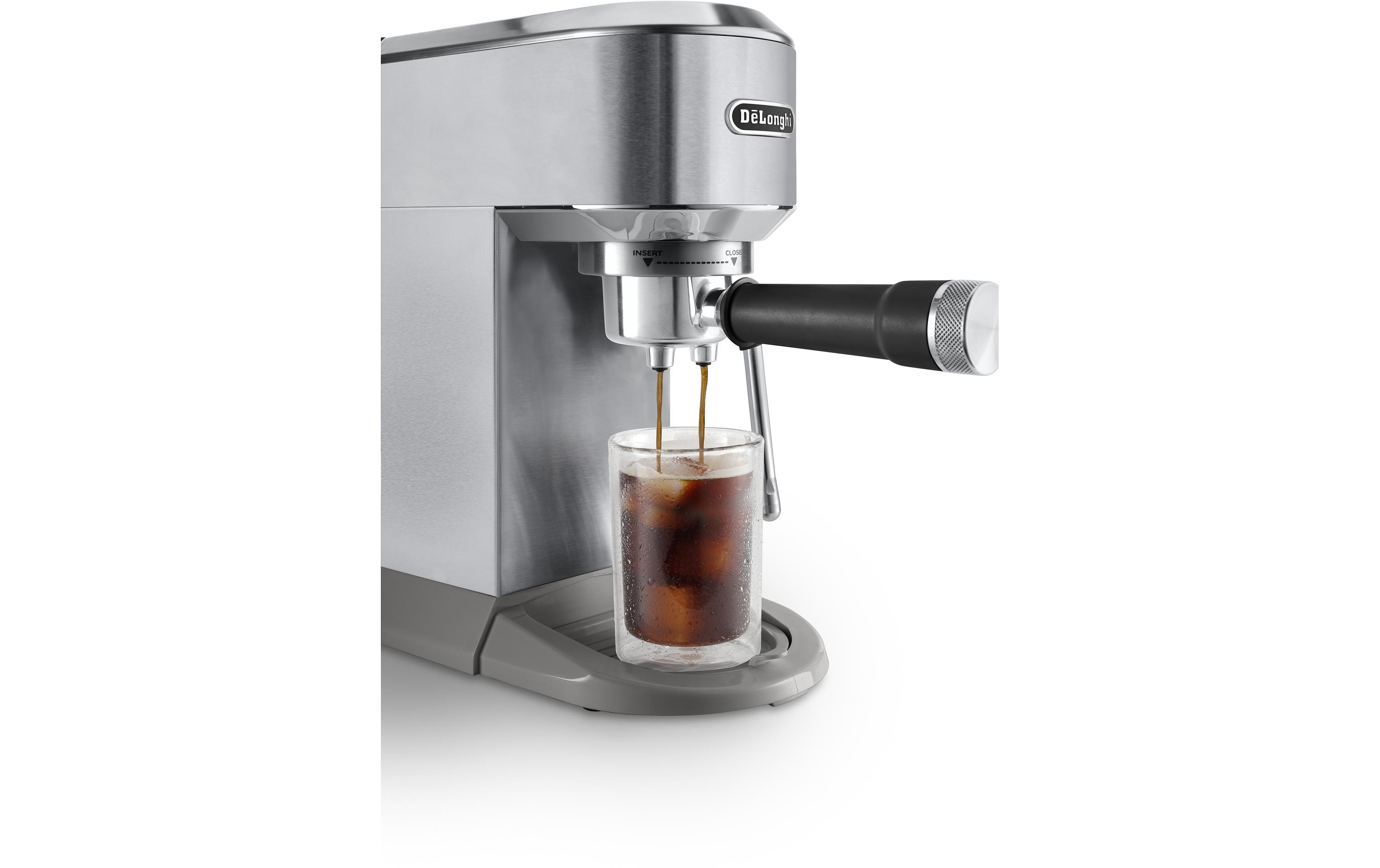 De'Longhi Siebträgermaschine Dedica Duo EC890.M Silber