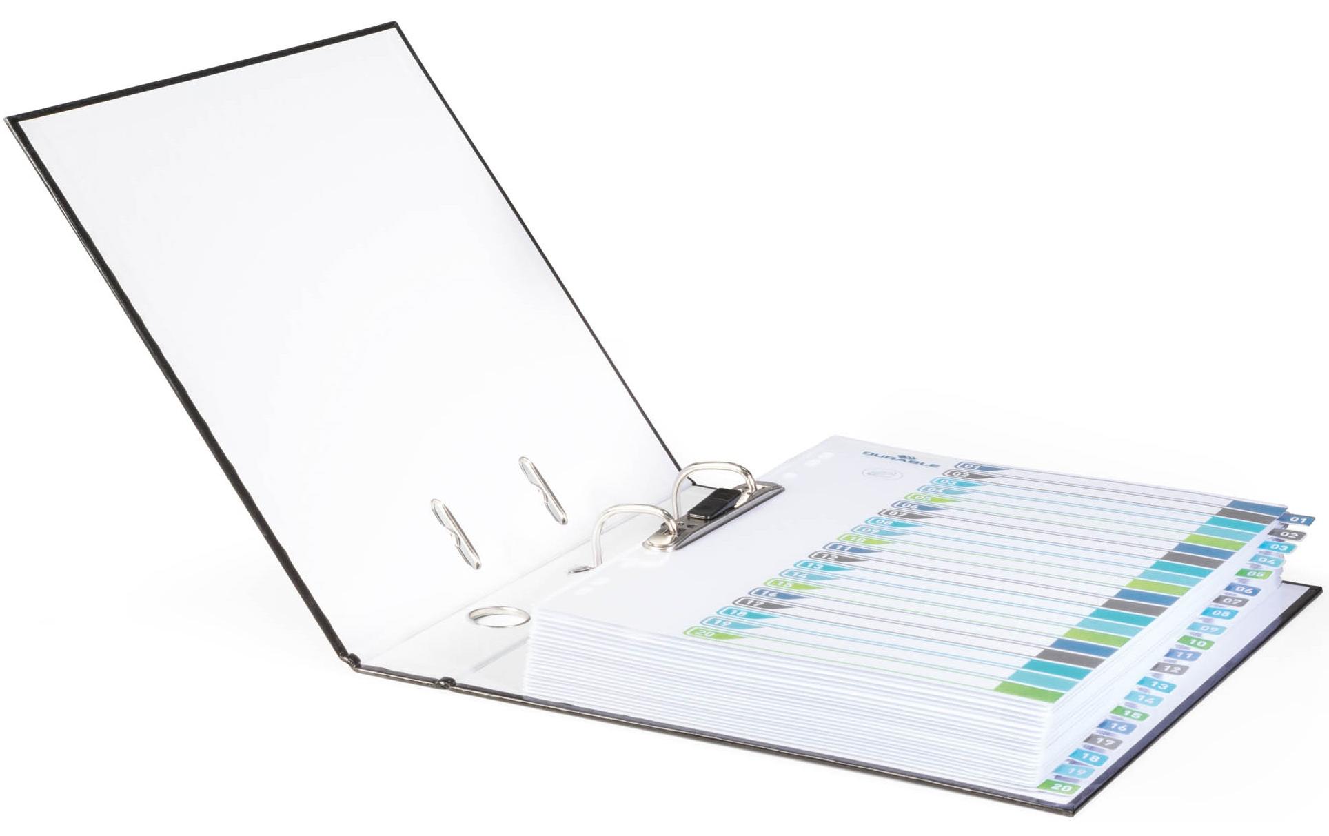 DURABLE Register A4+, 1-20, 5-farbig