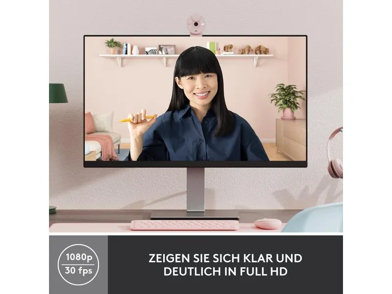 Logitech Webcam Brio 300 Rose
