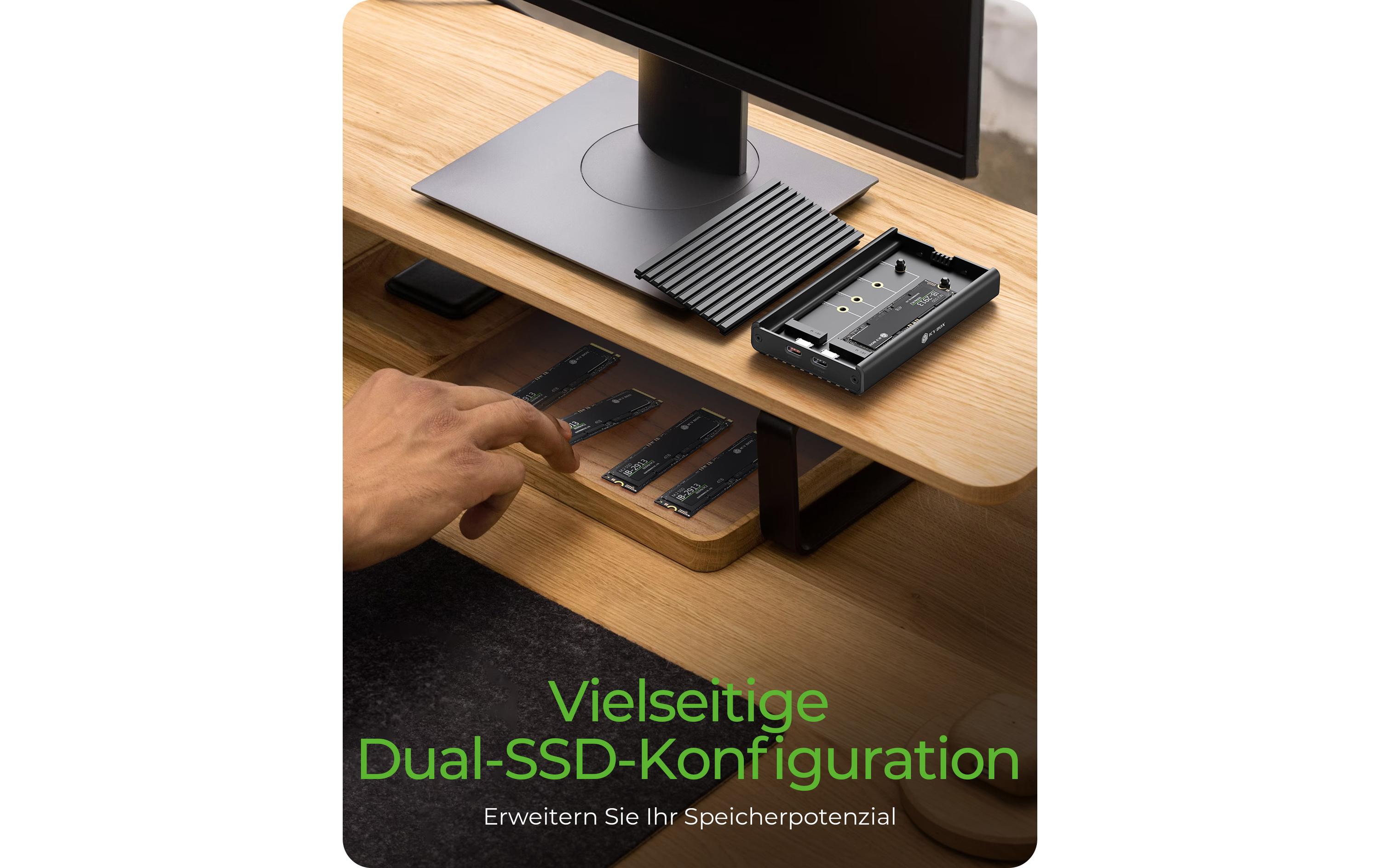 ICY BOX Externes Gehäuse IB-2817M-C32 M.2