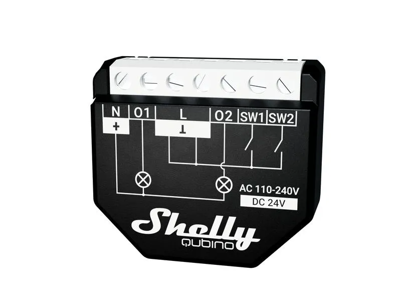 Shelly Funk-Schaltaktor mit Leistungsmessung Qubino WAVE 2PM Shelly Funk-Schaltaktor mit Leistungsmessung Qubino WAVE 2PM