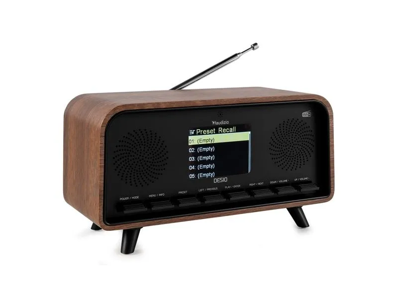 Audizio Desio-DWD Retro DAB+ Radio, Stereo, BT, darkwood Dunkelbraun Audizio Desio-DWD Retro DAB+ Radio, Stereo, BT, darkwood Dunkelbraun