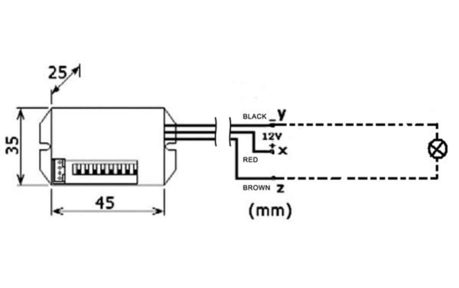 Perel PIR Bewegungsmelder zum Einbauen - 12 V DC EMS114 Perel PIR Bewegungsmelder zum Einbauen - 12 V DC EMS114