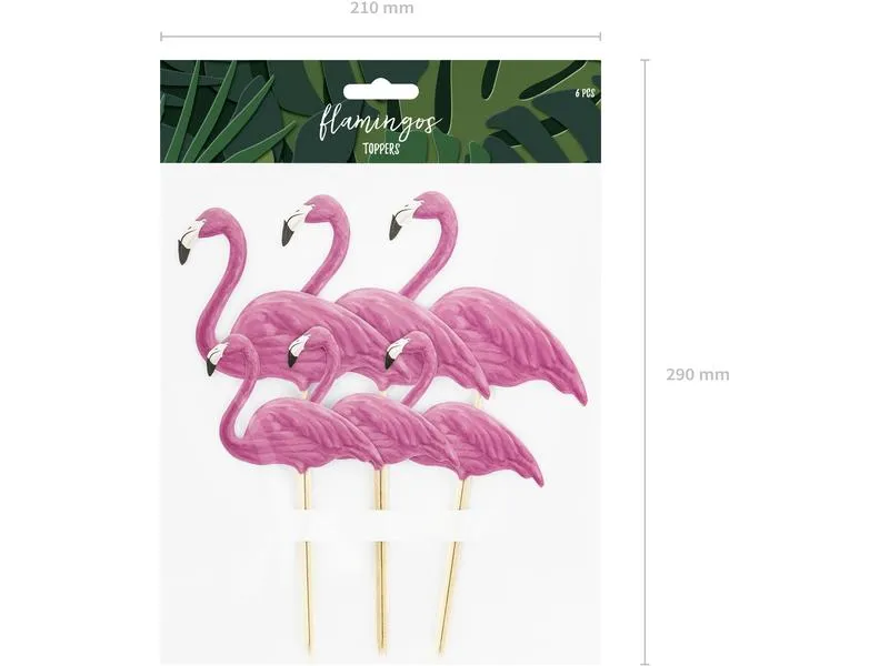 Partydeco Kuchen-Topper Aloha Flamingos 1 Stück, Pink Partydeco Kuchen-Topper Aloha Flamingos 1 Stück, Pink