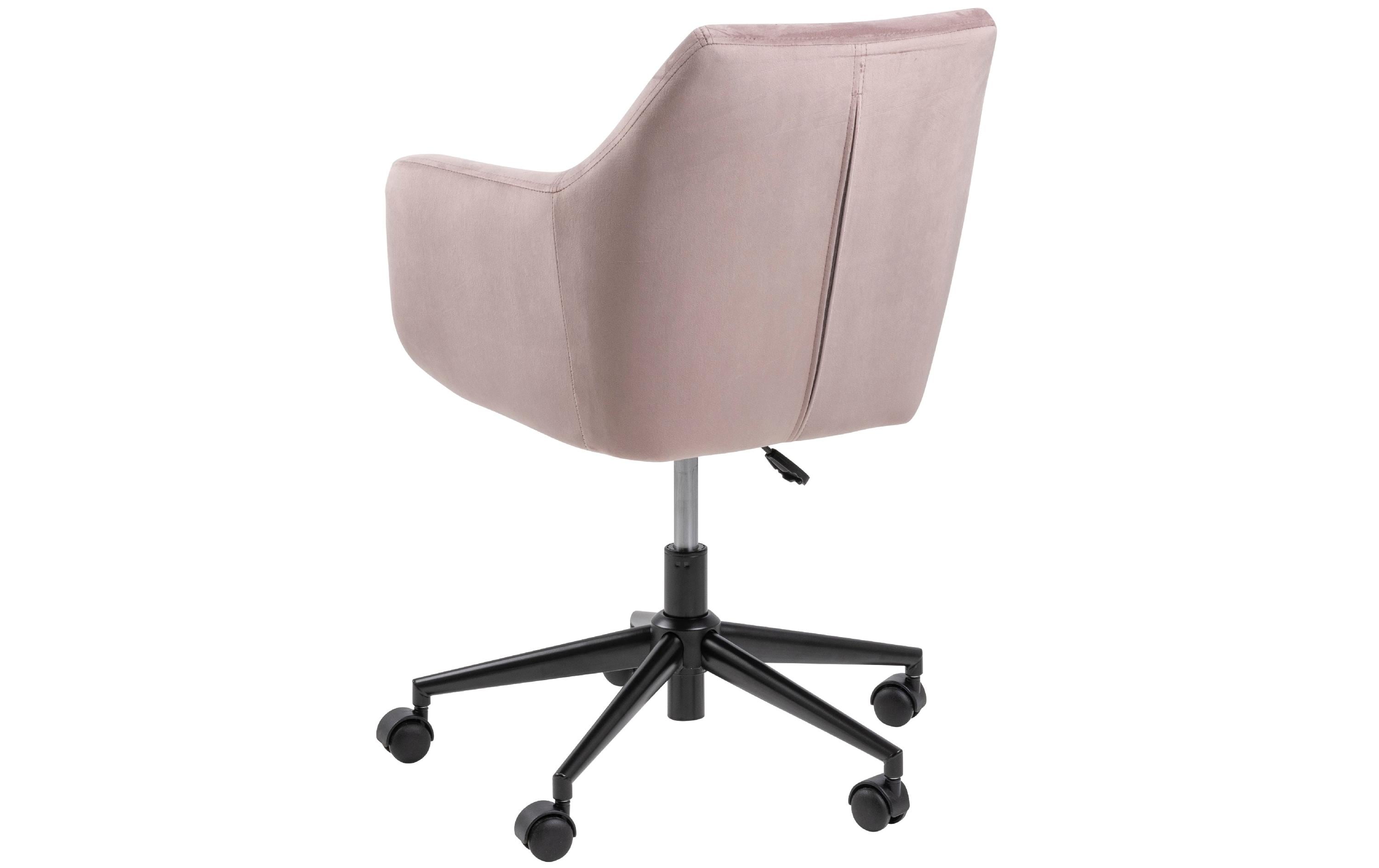 AC Design Bürostuhl Nora, mit Polsterrücken und Armlehnen, Dusty Rose
