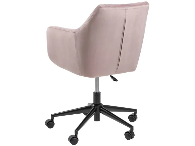 AC Design Bürostuhl Nora, mit Polsterrücken und Armlehnen, Dusty Rose