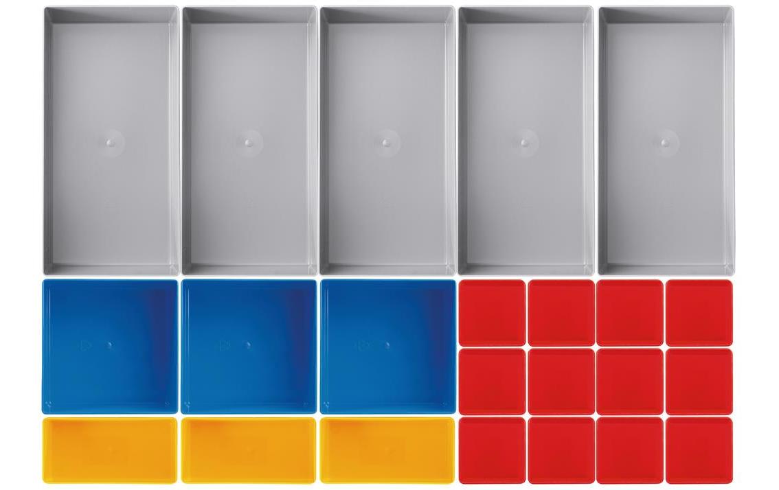 Kraftwerk Einsatzboxen-Set, 23-teilig, 45 mm hoch Kraftwerk Einsatzboxen-Set, 23-teilig, 45 mm hoch