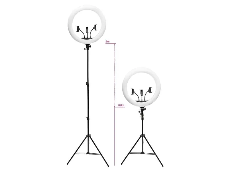 Rio Dimmbares LED Ring Light Make-up & Vlogging RL18 Ø 45 cm