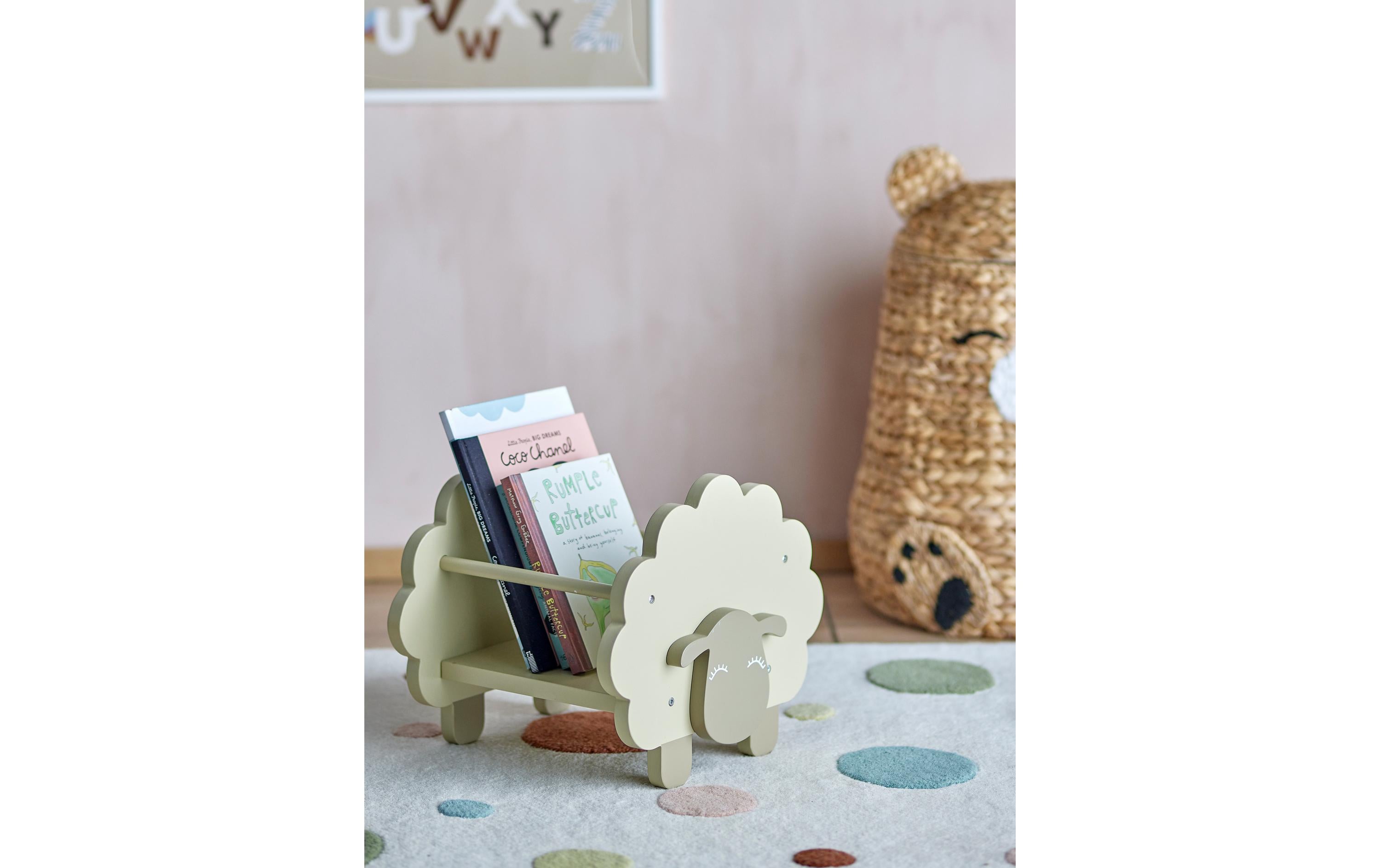 Bloomingville Bücherregal Dolly Schaf Grau, MDF