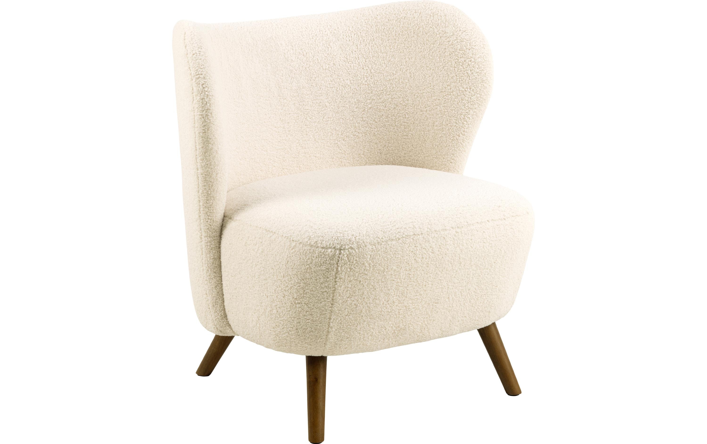 AC Design Sessel Crosby Holz/Textil, Cream