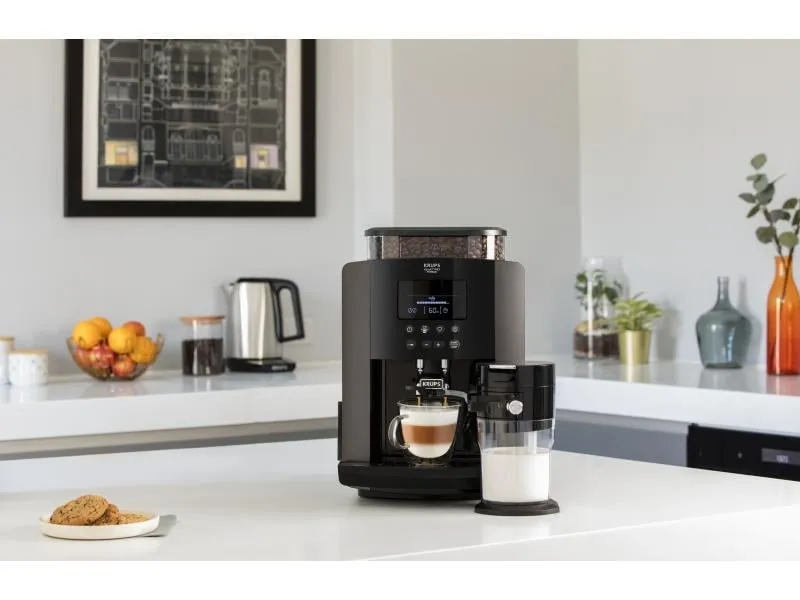 Krups Kaffeevollautomat ARABICA LATTE EA819 Schwarz Krups Kaffeevollautomat ARABICA LATTE EA819 Schwarz