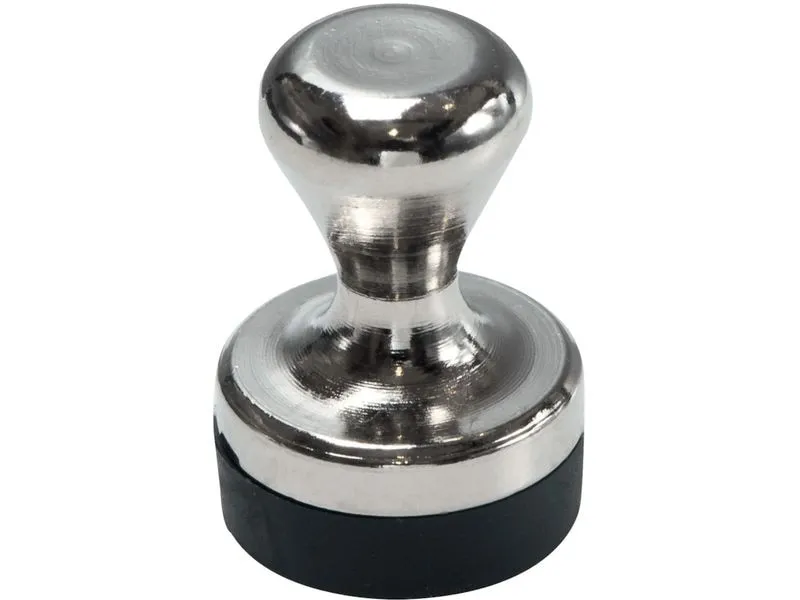 Berec Haftmagnet Ø 12 mm 2 Stück, Silber/Metall