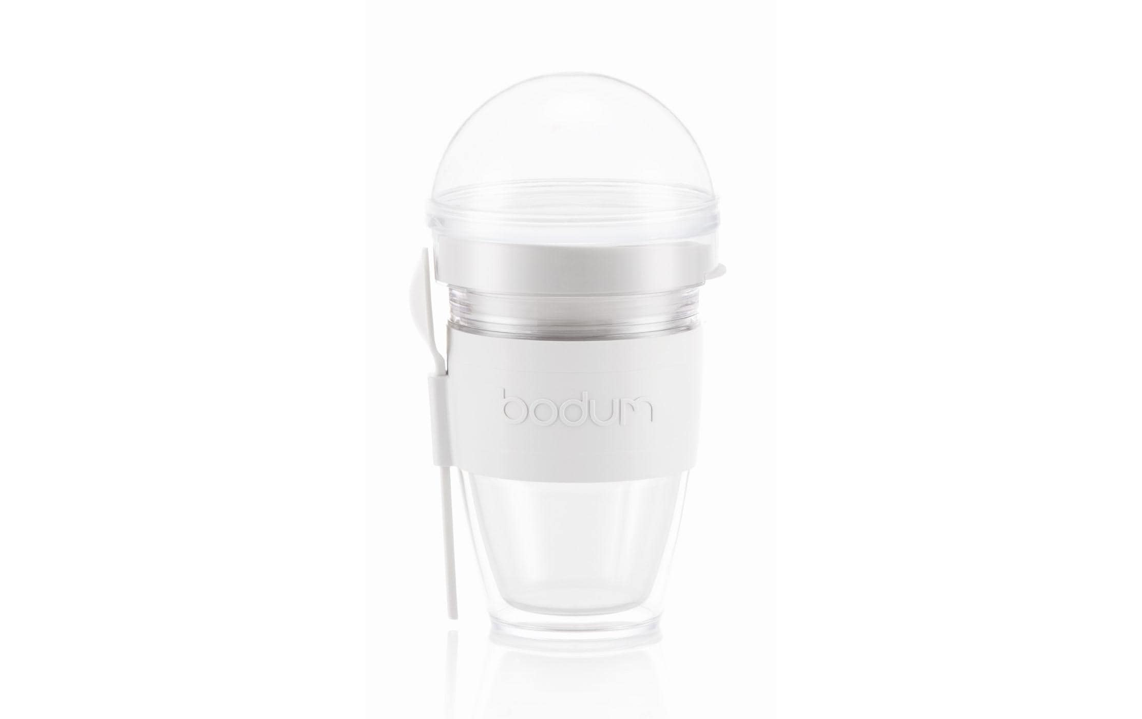 Bodum Yoghurtbehälter Joycup 350 ml, Transparent/Weiss