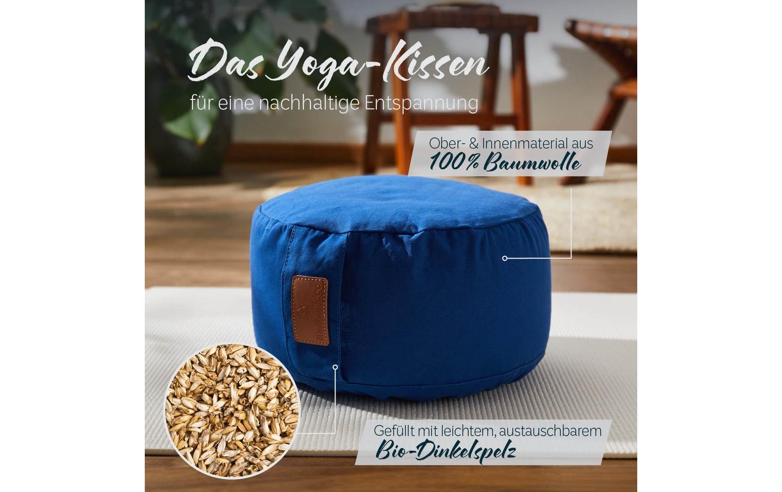 DoYourYoga Yoga-Kissen Vishnu Dunkelblau