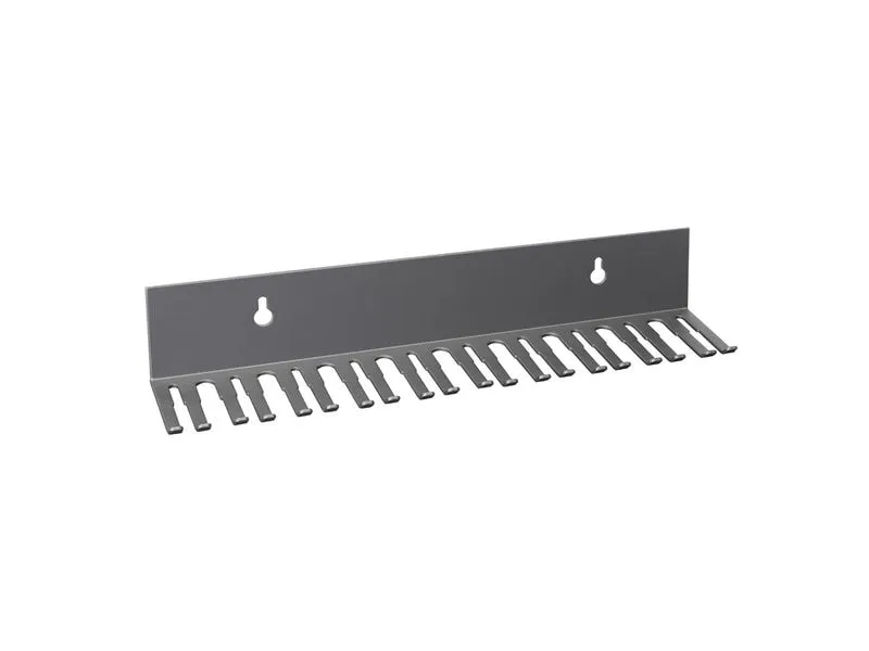Adam Hall CABLE HOLDER Wandmontage, Stahl, Schwarz, 19 Aufnahmen