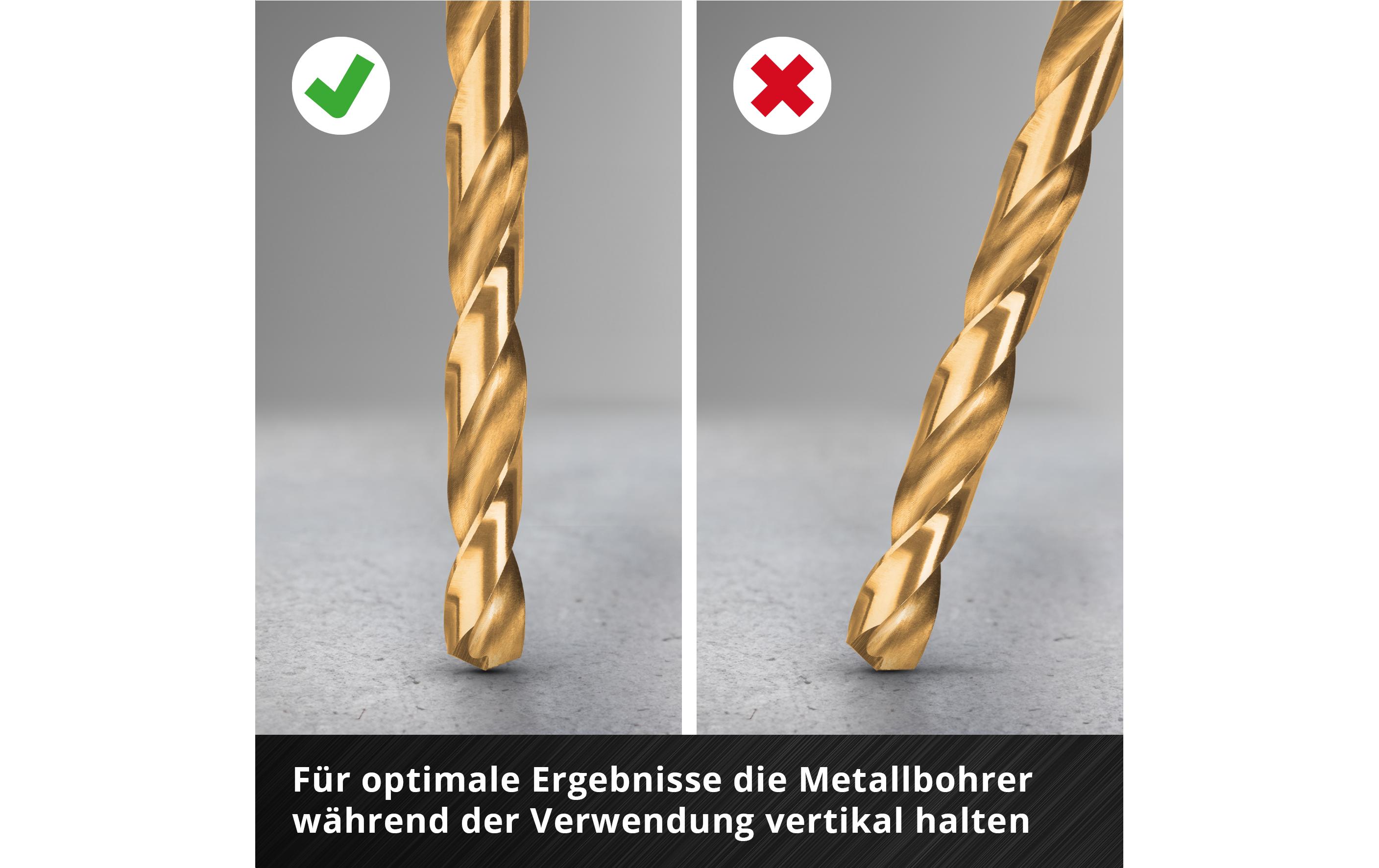 Einhell Metallbohrer-Set HSS-TiN 13tlg LS