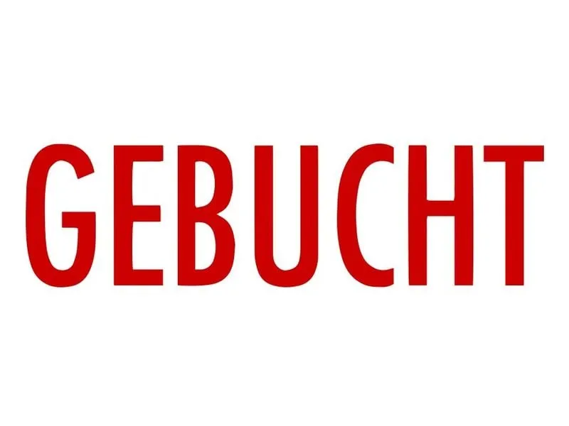 Colop Wort- und Datumsstempel Green Line «GEBUCHT», Rot Colop Wort- und Datumsstempel Green Line «GEBUCHT», Rot