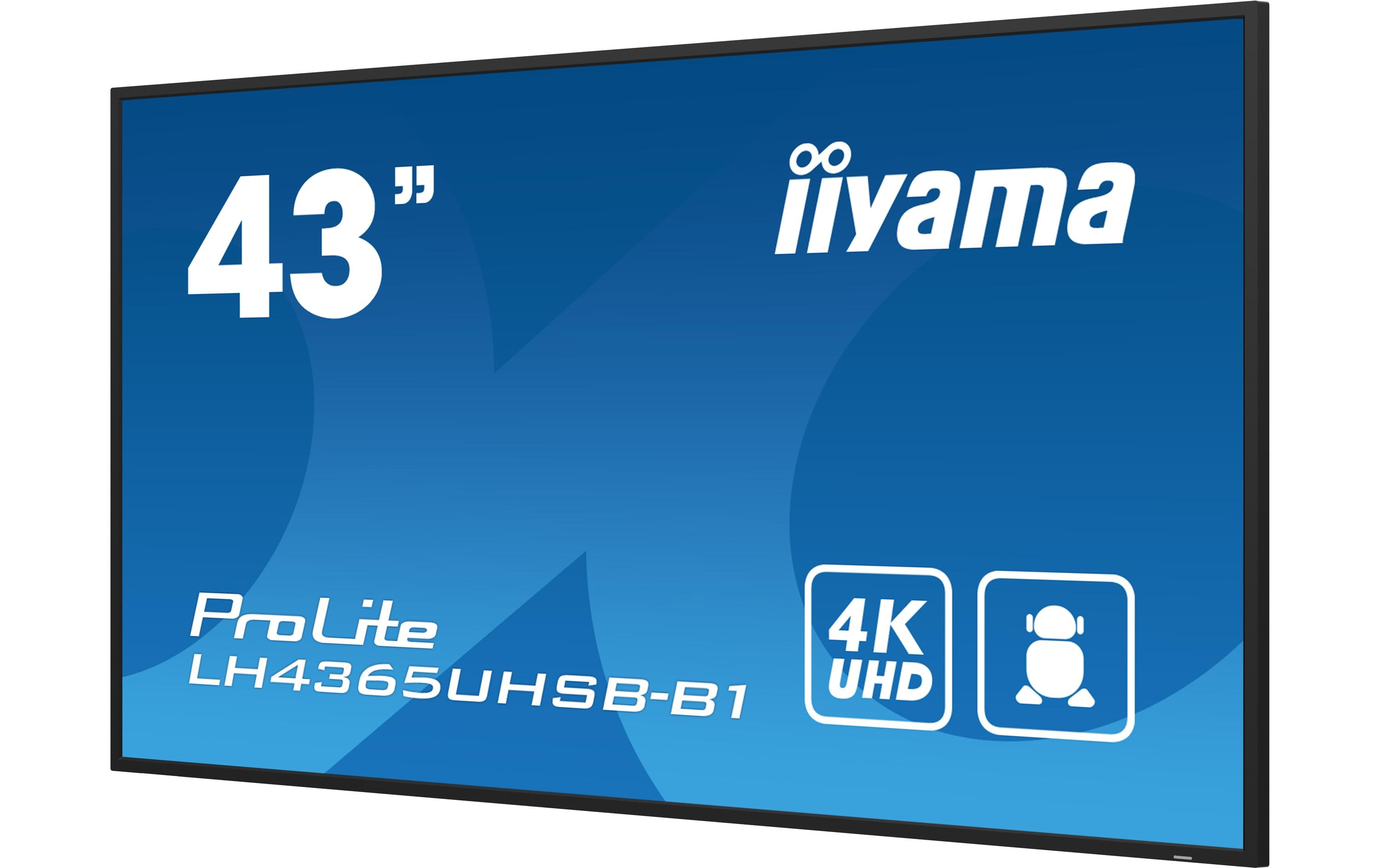 iiyama Public Display LH4365UHSB-B1 42.5 iiyama Public Display LH4365UHSB-B1 42.5