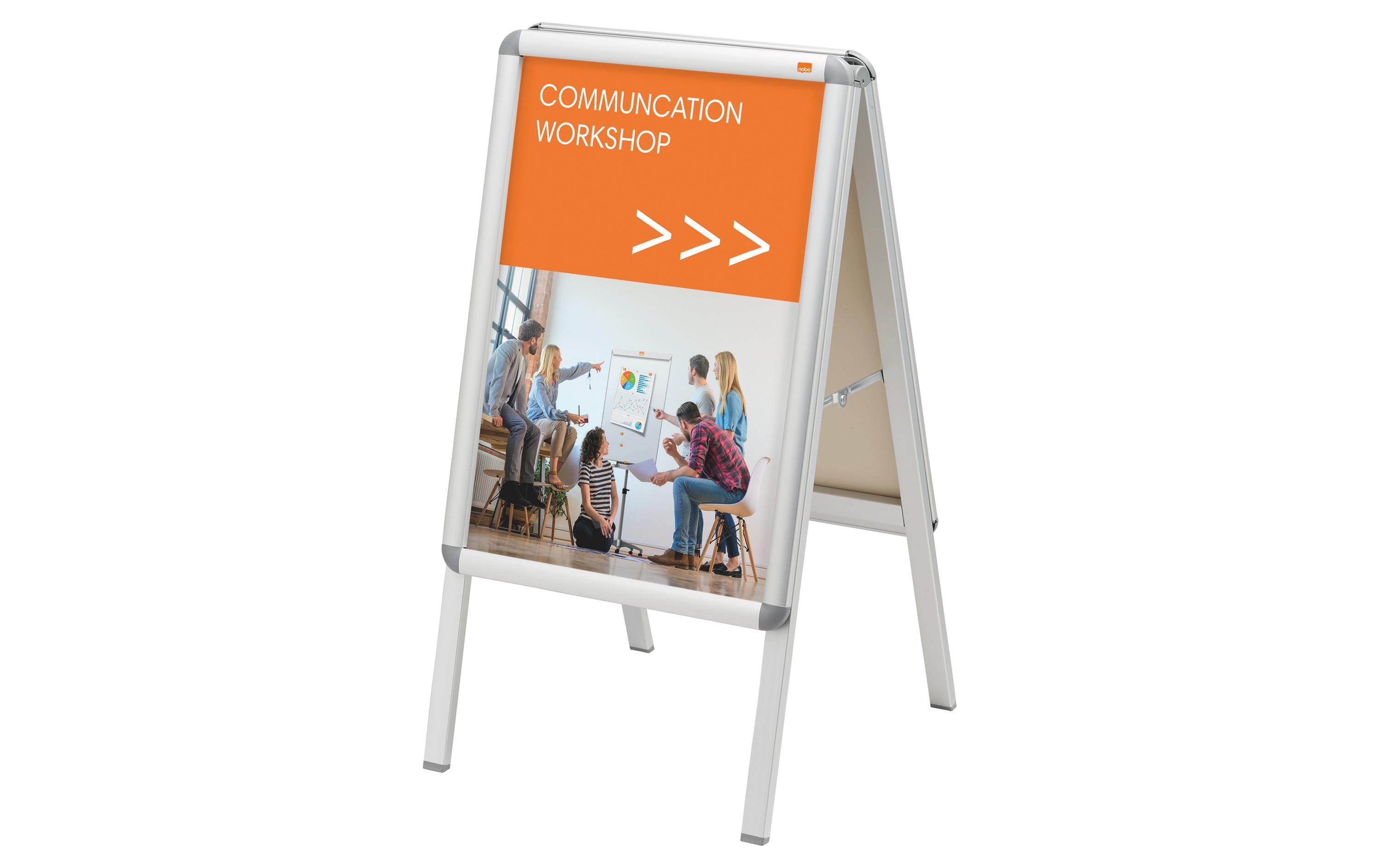 Nobo Premium Plus Plakatständer A2, freistehend und doppelseitig