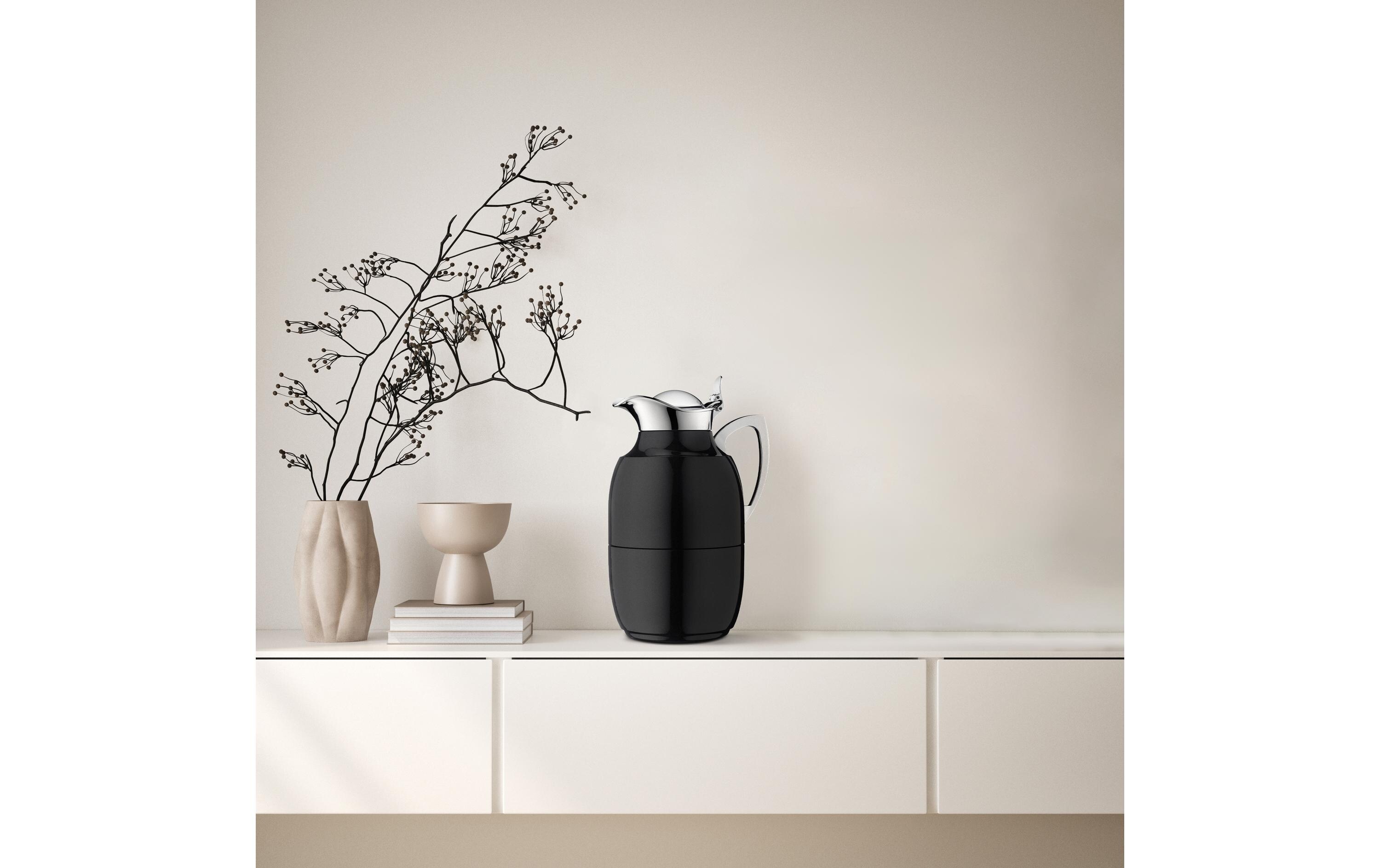 Alfi Thermoskanne Juwel 1000 ml, Schwarz Matt