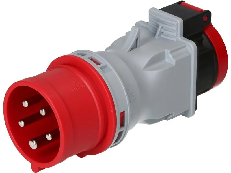 maxCAMP Adapterstecker CEE16/5 - T25, Rot/Grau maxCAMP Adapterstecker CEE16/5 - T25, Rot/Grau