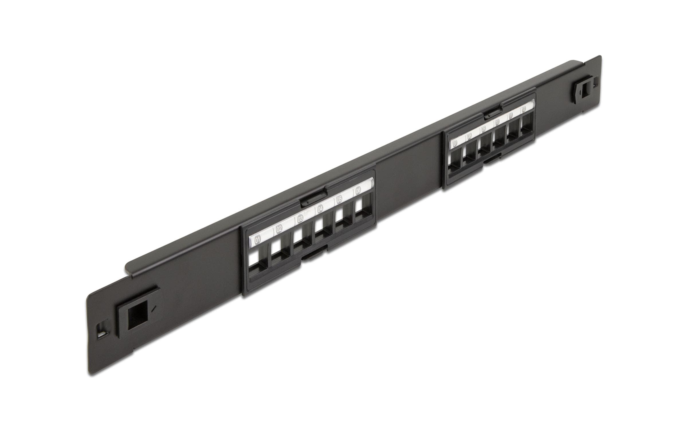 Delock Patchpanel 19″ Keystone 12-Port 19 Rack Delock Patchpanel 19″ Keystone 12-Port 19 Rack