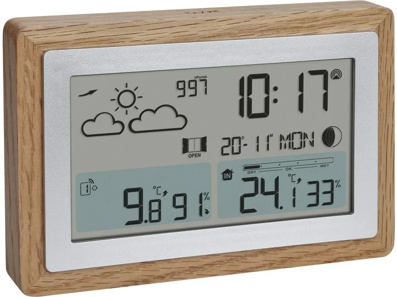 TFA Dostmann Wetterstation Oak Braun