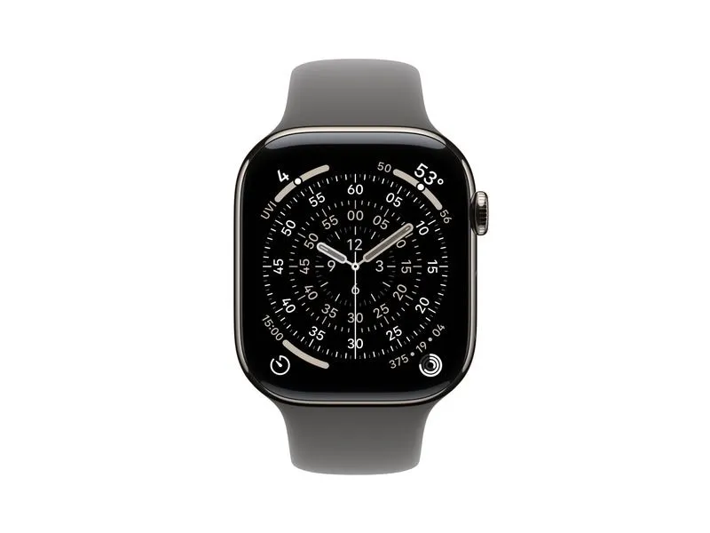 Apple Watch Series 11 46 mm LTE Nat Titanium Stone Grey Sport S/M