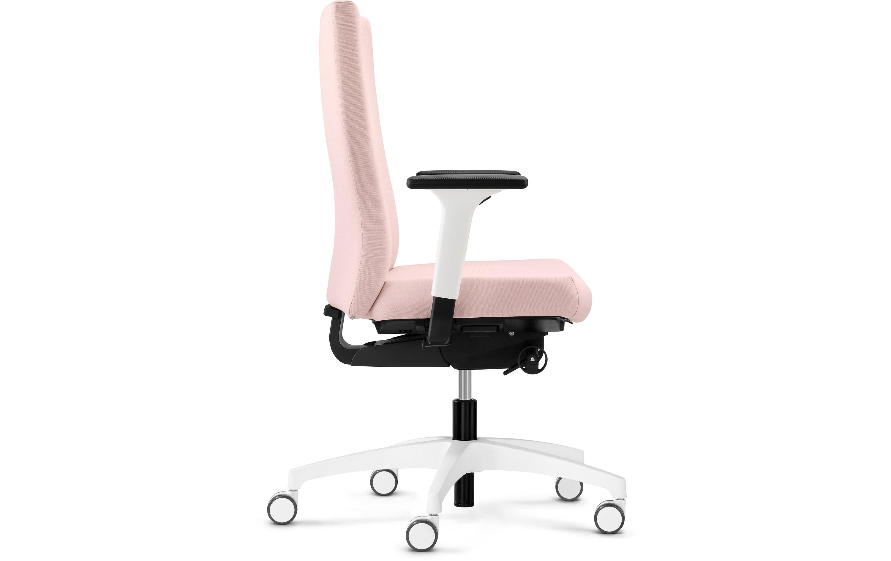 Dauphin Bürostuhl Just Evo Cozy mit Polsterrücken, Pink Dauphin Bürostuhl Just Evo Cozy mit Polsterrücken, Pink